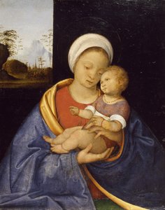 Madonna y Niño, 1510-15 de Giovanni Agostino da Lodi