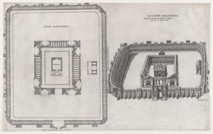Speculum Romanae Magnificentiae: Castrum Praetorium, 1581 de Giovanni Ambrogio Brambilla