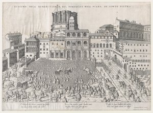 Speculum Romanae Magnificentiae: Bendición papal de Giovanni Ambrogio Brambilla