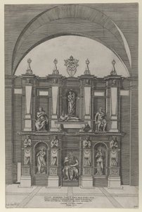 Speculum Romanae Magnificentiae: Sepulcro de Julio II, 1582 de Giovanni Ambrogio Brambilla