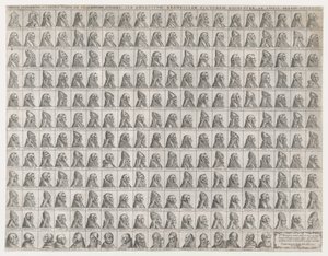 Speculum Romanae Magnificentiae: Pequeños retratos de los papas desde Cristo hasta Sixto V, 1585 de Giovanni Ambrogio Brambilla