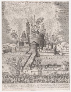 Speculum Romanae Magnificentiae: La Girandola en el Castel Sant