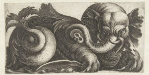 Elefante marino con orejas de hojas Frisones con monstruos marinos (título de la serie)