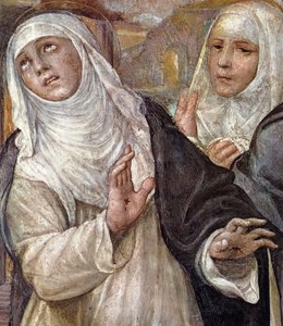 El éxtasis de Santa Catalina (detalle)