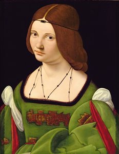 Retrato de una dama (post restauración) de Giovanni Antonio Boltraffio