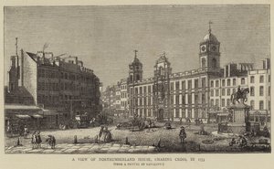 Vista de Northumberland House, Charing Cross, en 1753 de Giovanni Antonio Canal