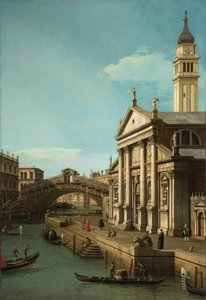 Capricho: El Puente de Rialto y la Iglesia de S. Giorgio Maggiore, c.1750