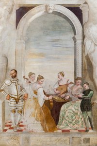 El Concierto, Salón Principal, c.1570 (fresco) de Giovanni Antonio Fasolo