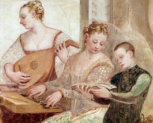 El Concierto (detalle) de Giovanni Antonio Fasolo