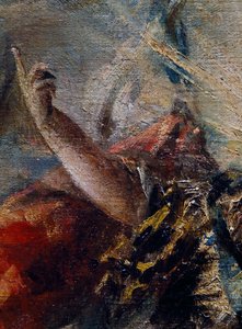 El brazo del Ángel bendiciendo a Tobías (detalle de El Matrimonio de Tobías)