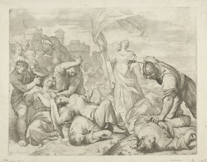 El martirio de santa Úrsula y sus compañeras de Giovanni Antonio Lorenzini