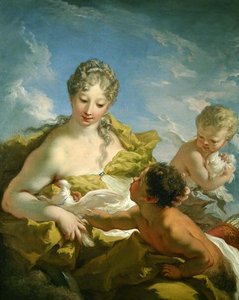 Venus y Cupido de Giovanni Antonio Pellegrini