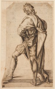 Un hombre de pie, visto desde atrás de Giovanni Antonio Pordenone