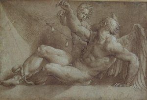 Alegoría del tiempo de Giovanni Antonio Pordenone