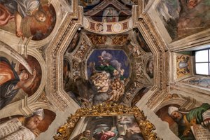 Dios como creador entre los ángeles, c.1529 de Giovanni Antonio Pordenone