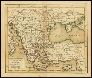 Mapa de 1762 - Turquía europea de Giovanni Antonio Rizzi Zannoni