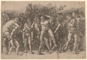 Bacanal con Sileno de Giovanni Antonio da Brescia