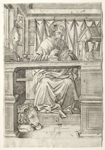 San Jerónimo en su estudio de Giovanni Antonio da Brescia