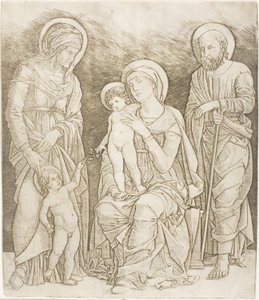 La Sagrada Familia con el niño San Juan de Giovanni Antonio da Brescia