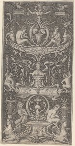 Panel Ornamental Inscrito "Victoria Augusta" de Giovanni Antonio da Brescia after Nicoletto