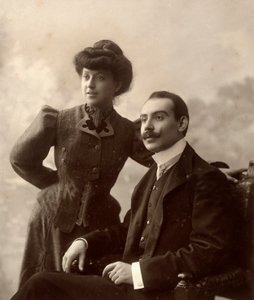 Alfredo Trombetta con su esposa de Phillipe de Marlier