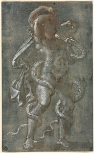 Hombre Enredado por Dos Serpientes de Giovanni Antonio da Pordenone