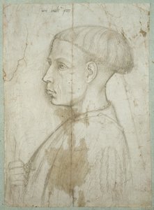 Busto de un joven de perfil, 1430-40