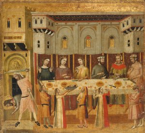 El banquete de Herodes y la decapitación del Bautista