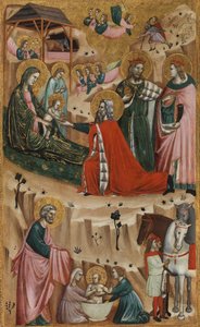 Natividad y la Adoración de los Magos de Giovanni Baronzio da Rimini