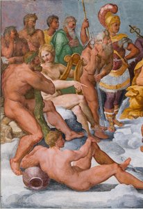 La Asamblea de los Dioses, detalle de 3606292, c.1560 (fresco) de Giovanni Battista Castello