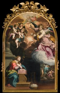Transepto Sur, Altar de la Anunciación, Retablo de Giovanni Battista Trotti conocido como Il Malosso 1594