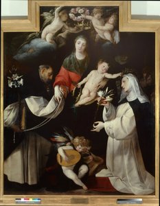 Madonna del Rosario de Giovanni Battista  Crespi