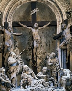 Pasión, grupo escultórico de Giovanni Battista Barberini (hacia 1625-1691),1339-1345, Iglesia de San Agustín, Cremona, Italia de Giovanni Battista Barberini