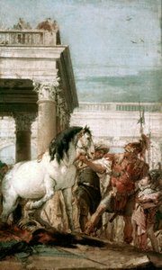 Alejandro Magno y su caballo Bucéfala