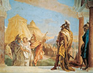 Euribates y Talthybius llevando a Briseida a Agamenón