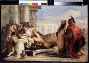 La muerte de Dido (La muerte de Dido). Pintura de Giambattista Tiepolo (1696-1770). Óleo sobre lienzo, 40 x 63 cm de Giovanni Battista Tiepolo