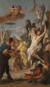 Estudio para "El martirio de San Sebastián" de Giovanni Battista Tiepolo