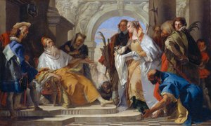 Los santos patronos de la familia Crotta, c.1750 (óleo sobre lienzo)