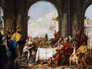 Banquete de Cleopatra de Giovanni Battista Tiepolo