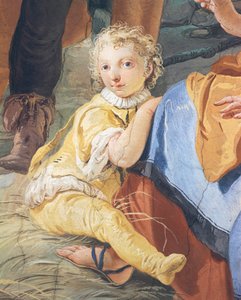 Niño, fresco, Palacio Arzobispal, Udine, Italia de Giovanni Battista Tiepolo