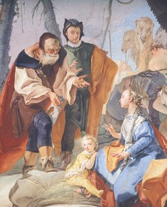 Frescos en la galería del Palacio Arzobispal en Udine (detalle) de Giovanni Battista Tiepolo