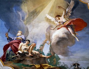 El Sacrificio de Abraham (detalle)