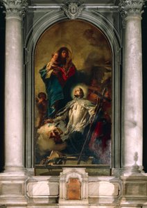 La Virgen apareciendo a San Juan de Nepomuceno de Giovanni Battista Tiepolo