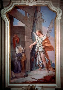 El ángel anuncia a Sara que será madre de Giovanni Battista Tiepolo