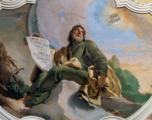 El profeta Ezequiel (detalle) de Giovanni Battista Tiepolo