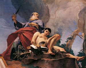 El sacrificio de Isaac de Giovanni Battista Tiepolo