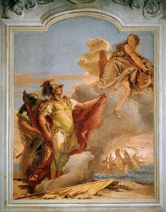 Venus despidiéndose de Eneas