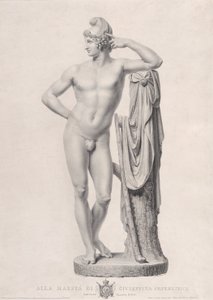 París apoyado en un tocón de árbol, 1817 de Giovanni Battista Balestra