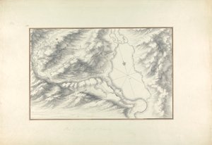 Plano del lago de Tiberíades de Giovanni Battista Borra