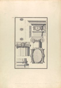 Restos de un templo jónico de Baco en Afrodisias de Giovanni Battista Borra